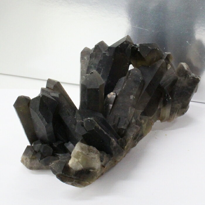 【品質に自信あり 一点物現物】【大きいサイズ】モリオン クラスター 魔除け グッズ お守り 浄化 邪気払い モリオン 黒水晶 クラスター 原石 ラフ 石 モリオ...