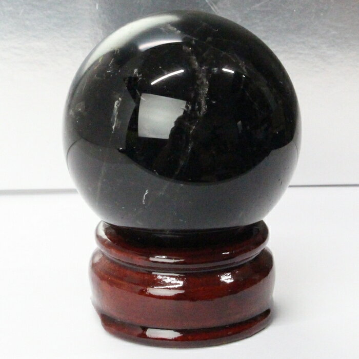 【56mm 台座 付き】モリオン 丸玉 浄化用 グッズ 魔除け お守り 浄化 モリオン 黒水晶 原石 水晶玉 水晶球 丸玉 モリオン丸玉 メンズ レディース 限...