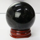【厳選品質 一点物 47mm 台座 付き】モリオン 丸玉 魔除け グッズ お守り 浄化 浄化用 黒水晶 モリオン 丸玉 原石 球体 水晶玉 置物 水晶球 モリオ...