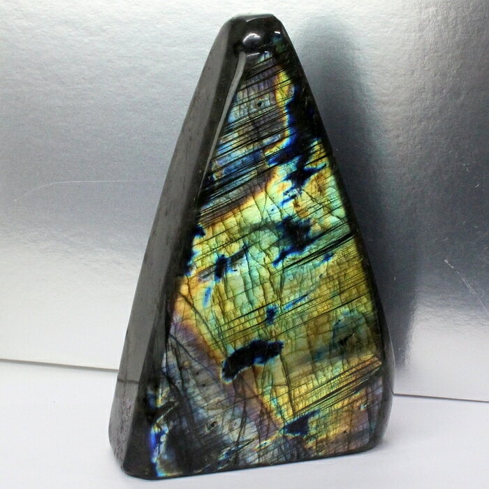 【品質に自信あり 一点物現物】ラブラドライト 原石 曹灰長石 Labradorite ラブラドライト 石 原石 鉱石 鉱物 磨き原石 ラブラドライト原石 メンズ...