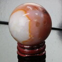 【一級品の輝き 厳選一点物 44mm】メノウ 丸玉 アゲート めのう 瑪瑙 赤縞瑪瑙 サードオニキス 丸玉 玉 球体 水晶玉 球 置物 メノウ丸玉 メンズ レデ...