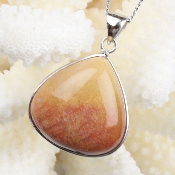 ե륳 ڥȡCoral    fossil   ե ͥå쥹 Charm ڥ ͥå쥹 С Pendant Silver Necklaceå ǥ ѥȡ ŷ ľ͢ եå륳ڥݥȳ...