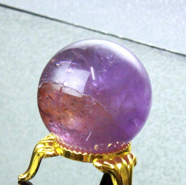 【33mm】 アメトリン 丸玉｜アメトリン アメジスト シトリン 黄紫水晶【水晶玉 Crystal ball Sphere 丸玉 Circle Ball 原石 Gemstone 球体 置物 水晶球 大玉 ルース Ruth】メンズ Men's レディース Ladies 天然石 海外直輸入価格 アメトリン【ポイント割引商品】