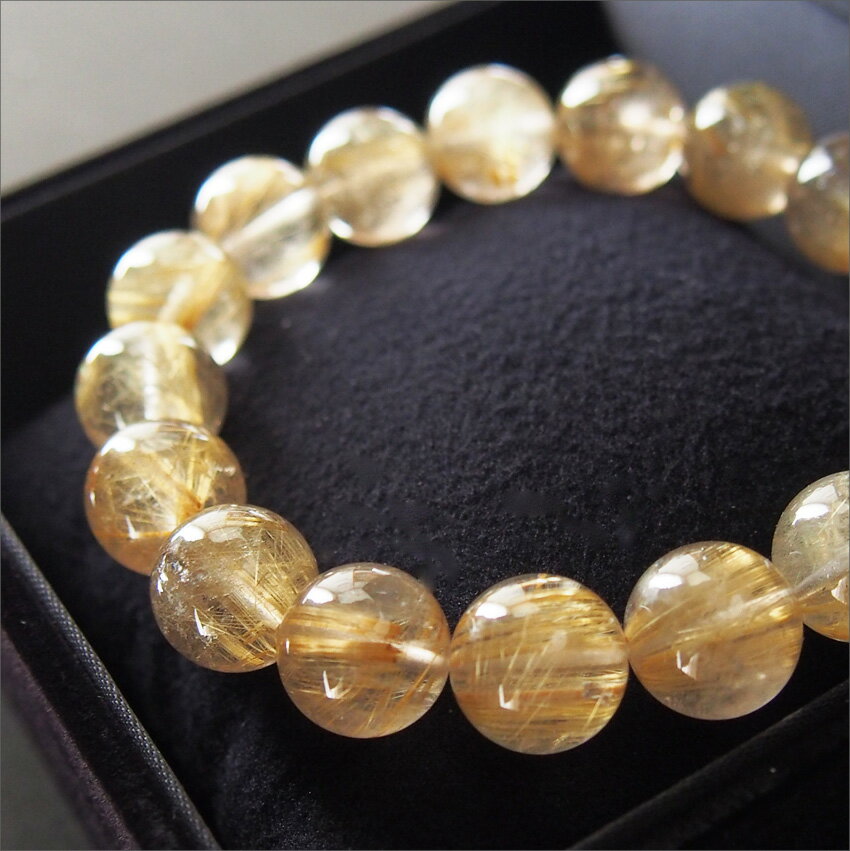 パワーストーンブレスレット メンズ 金運 ルチルクォーツ ブラジル産 最高品質 限定 成功者 仕事運 レディース 占い 開運 風水 ルチルクォーツ ゆめ工房 最...