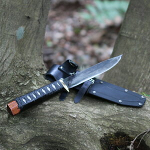 群馬のランボーモデル2 レッドオルカ 吉野タイプ 剣鉈 190mm 甲伏せ作り レッドオルカ 秋友 日本刀 斬れ味 無人島 数量限定 群馬のランボー サバイバル王国ナイフ アウトドア 日本製 鍛造