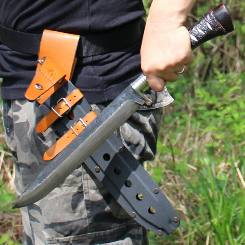 群馬のランボーモデル1 レッドオルカ 剣鉈 1尺 甲伏せ作り カイデックスケース 鞘付 秋友 日本刀 無人島 サバイバル 冒険少年 あばれる君 群馬のランボー サバイバル王国 ナイフ アウトドア 日本製 鍛造通販格安セール情報 楽天 通販