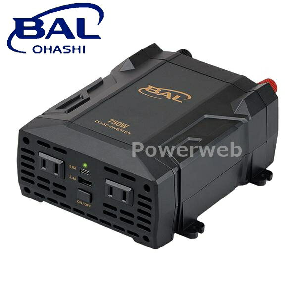 No.2821 大橋産業 BAL(バル) DC/ACインバータ 750W