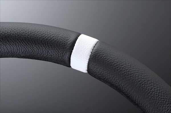 MOMO FULL SPEED 348D 90mm DEEP ホワイトトップ ブラックレザー/ブラックスポーク...