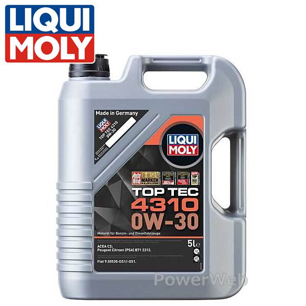 2362 LIQUI MOLY トップテック4310 0W-30 5L ※リキモリ製品以外同梱不可