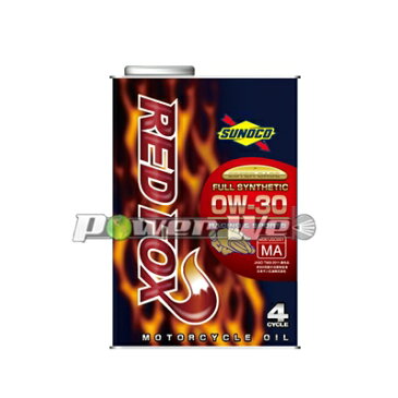 SUNOCO RED FOX RACING & SPORTS バイク用 (4サイクル) 0W-30 全合成油 JASO MA2 (1L)