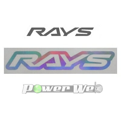 [74040200006HG] RAYS LOGO ステッカー W140mm ヌキ文字 HG(ホログラム) No.19