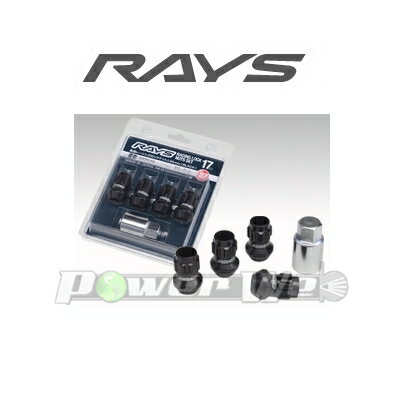 [74130000252BK] RAYS 17HEX レーシングロックセット M12×1.5 BK(ブラック) 35mm（ミディアムタイプ）