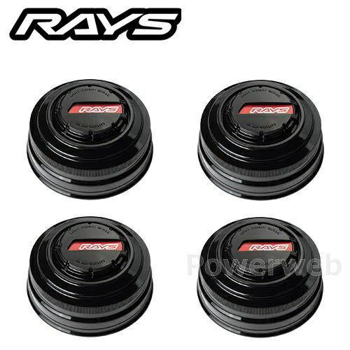 RAYS 61025000011BK-4 4×4車両用 LPS センターキャップ No,85 BK/RD 4個セット