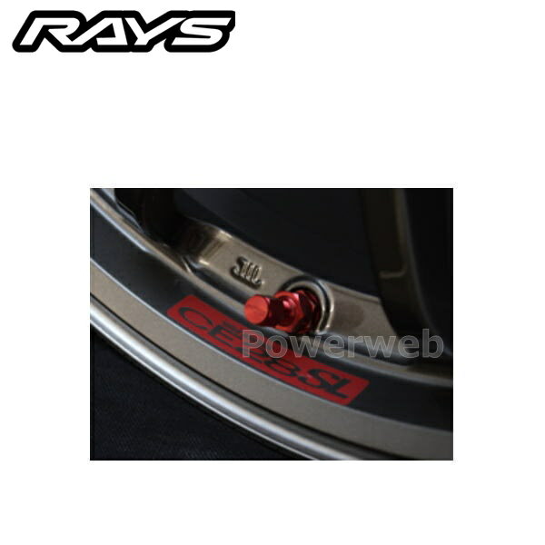RAYS 7415000003024 No,24 VOLK RACING CE28SL (PGカラー) リペア用リムステッカー 17/18インチ用 レッド [メール便]