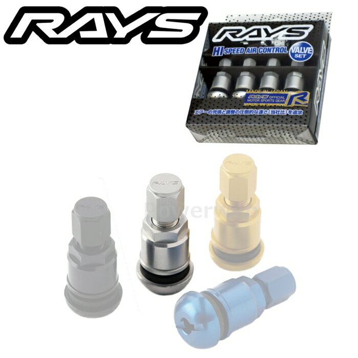 RAYS 74151000001SL ハイスピード エアコントロールバルブ 4PC シルバー