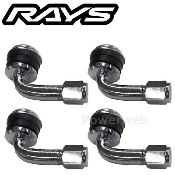 RAYS 6505000005701-4 No.63 L TYPE 90��INSIDE AIR VALVE L30 RAYS �����Х�� 4�ĥ��å� [�᡼����...