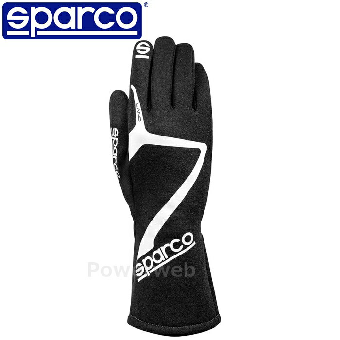 SPARCO LAND (ランド) レーシンググローブ 00136611NR ブラック(NR) L(11) 認証：FIA 8856-2018 スパルコ