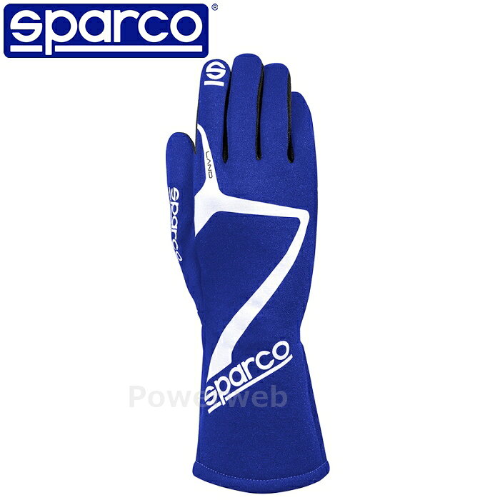 SPARCO LAND (ランド) レーシンググローブ 00136613EB ブルー(EB) XXL(13) 認証：FIA 8856-2018 スパルコ