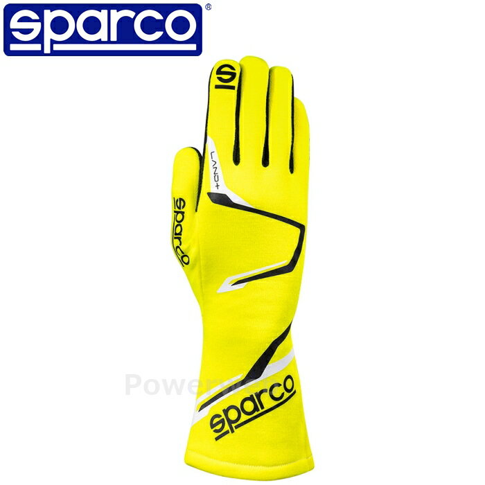 SPARCO LAND+ (ランド プラス) レーシンググローブ 00136713GF イエロー(GF) XXL(13) 認証：FIA 8856-2018 スパルコ