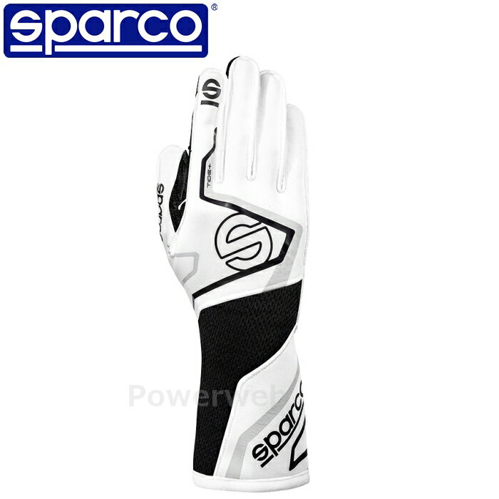 SPARCO TIDE+ (タイド プラス) レーシンググローブ BRG0001B0W08013 ホワイト(W08) XXL(13) 認証：FIA 8856-2018 スパルコ