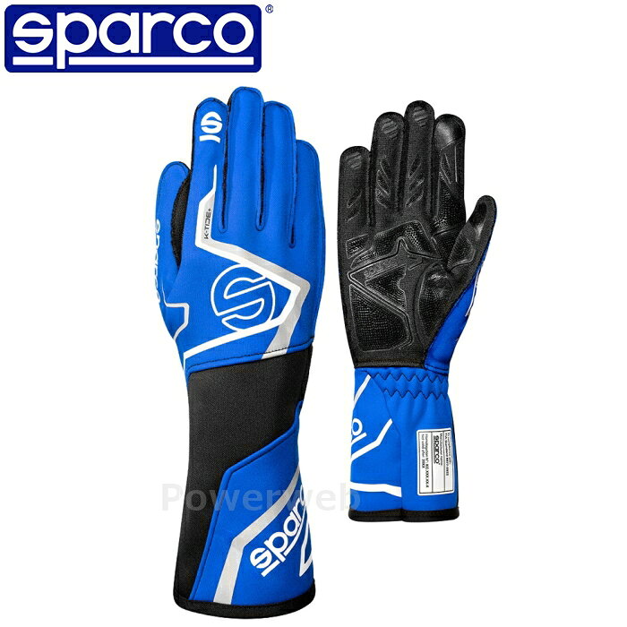 SPARCO K-TIDE+ (Kタイド プラス) レーシングカートグローブ BKG0002B0B20009 ブルー(B20) S(09) 認証：FIA 8877-2022 スパルコ