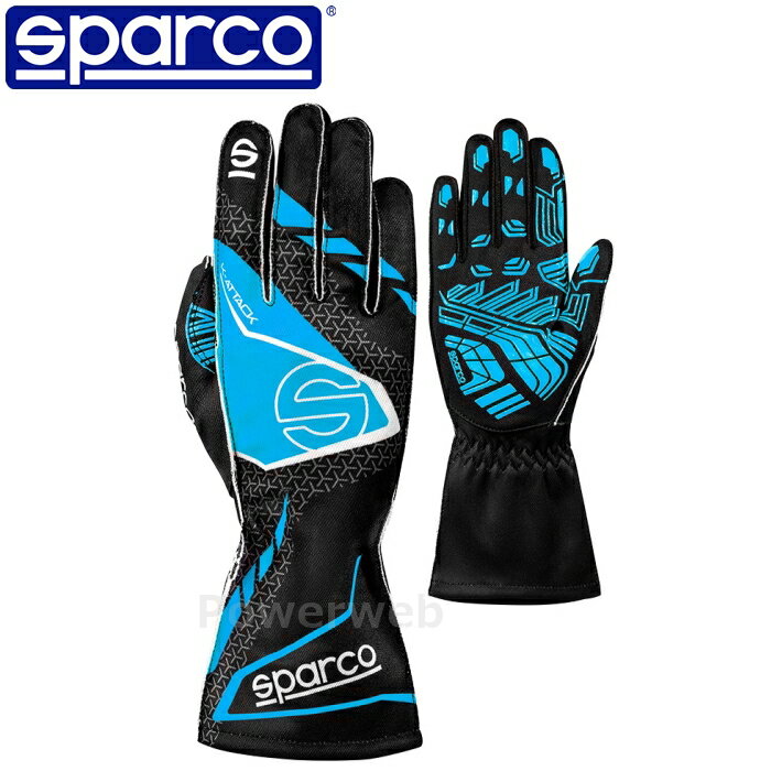 SPARCO K-ATTACK (Kアタック) レーシングカートグローブ BKG0004B0K30011 ブラック/ブルー(K30) L(11) スパルコ [メール便]