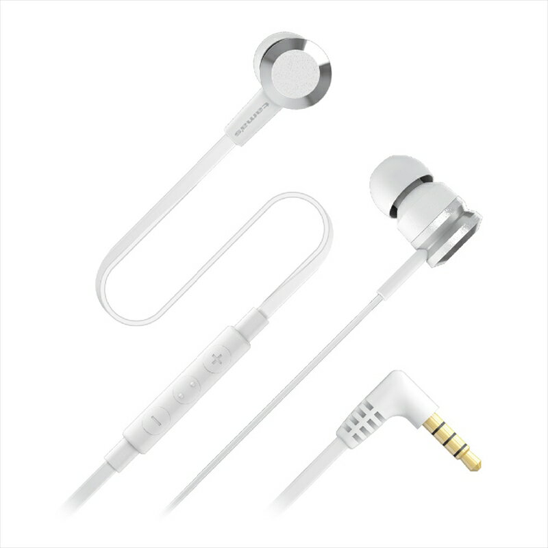 TSH57SW tama's ステレオイヤホン&ハンズフリー ホワイト 多摩電子工業 タマズ [メール便]