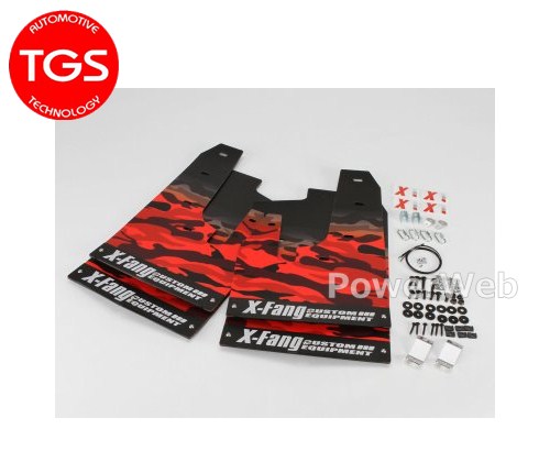 [M40302-C カモフラージュ レッド] TGS/X-Fang マッドフラップ カモフラージュパターン デリカD:5 MC後専用(3DA-CV1W)