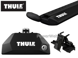 [7106 7112B 6010] THULE ボルボ XC40 ダイレクトレール付車 2018〜 ベースキャリアセット 1台分