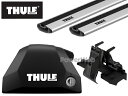 [7206 7214 7213 6098] THULE メルセデスベンツ GLA ダイレクトルーフレール付車 2020〜 ベースキャリアセット 1台分