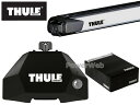 7107 891 KIT7124 THULE ポルシェ カイエン ルーフレールベース付車 2003～2009 ベースキャリアセット 1台分