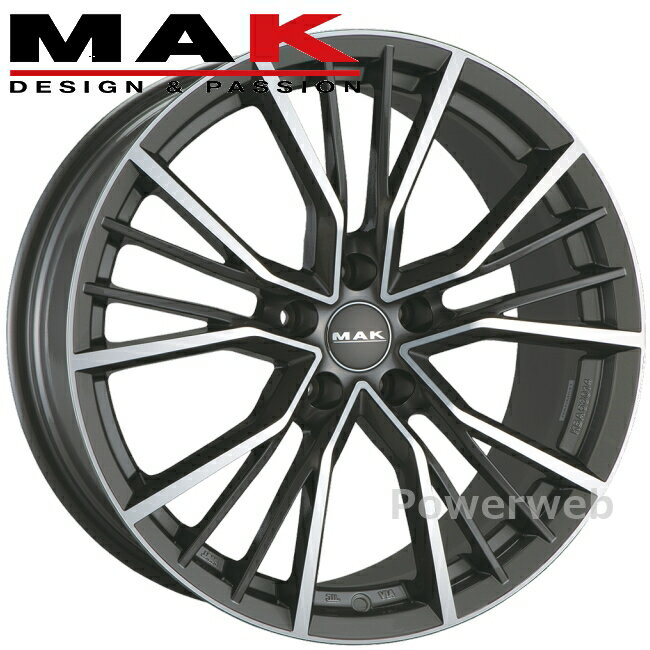 乐天商城 - [ホイールのみ単品4本セット] MAK UNION 18インチ×8.0J PCD：112 穴数：5 インセット：38 ガンメタリックミラー UN8018538112GMI13R マック ユニオン 阿部商会