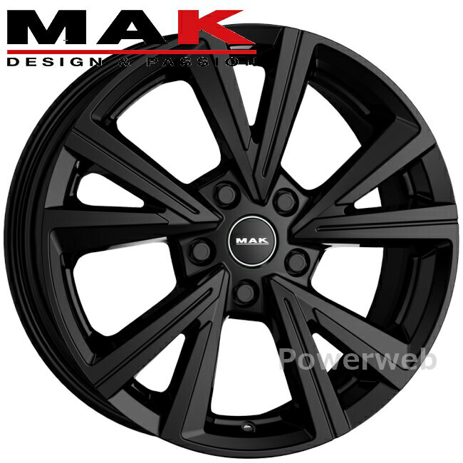 [ホイールのみ単品4本セット] MAK QVARZ 18インチ×8.0J PCD：112 穴数：5 インセット：44 グロスブラック QV8018544112GB マック クバーズ 阿部商会