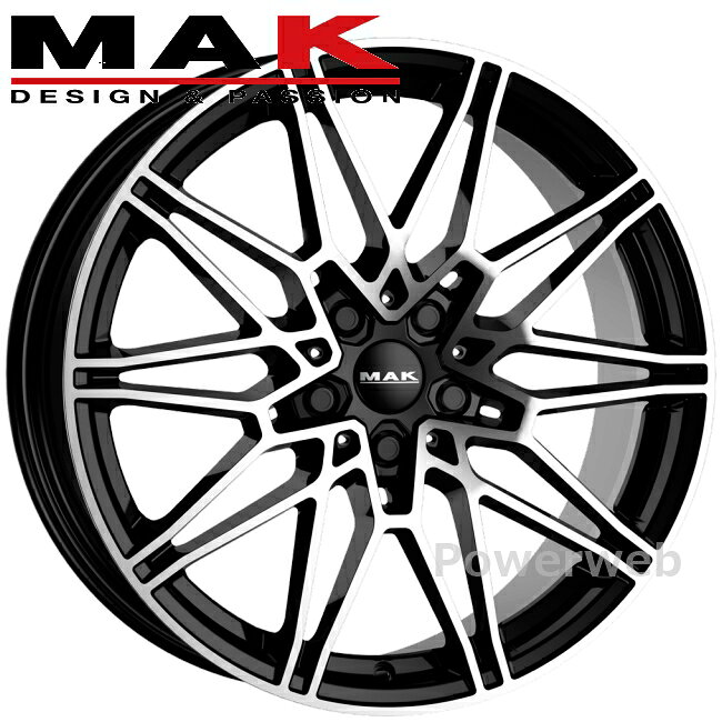 [ホイールのみ単品4本セット] MAK KOENIG 19インチ×8.5J PCD：112 穴数：5 インセット：25 ブラックミラー KN8519525112BM マック ケーニッヒ 阿部商会