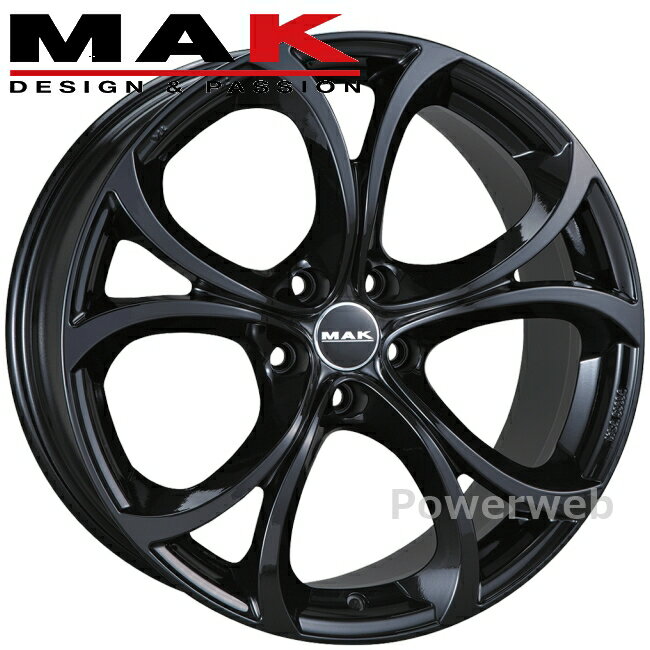 [ホイールのみ単品4本セット] MAK LARIO 19インチ×8.5J PCD：110 穴数：5 インセット：35 グロスブラック LR8519535110GB マック ラリオ 阿部商会