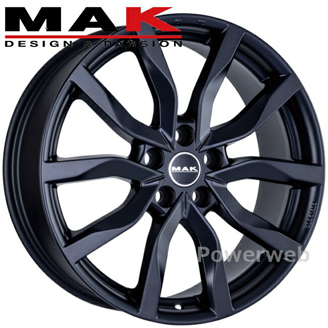 [ホイールのみ単品4本セット] MAK HIGHLANDS 19インチ×8.0J PCD：130 穴数：5 インセット：35 グロスブラック HL8019535130GB マック ハイランズ 阿部商会