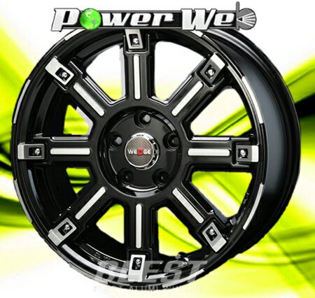 [ホイールのみ単品4本セット] BLEST / BAHNS TECH WEDGE-Stream (BKP) 16インチ×7.0J PCD：114.3 穴数：5 インセット：35