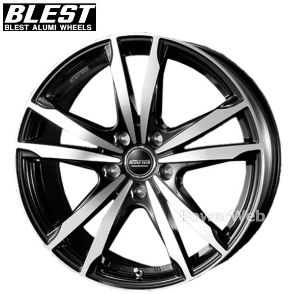 [ホイールのみ単品4本セット] BLEST / BAHNS TECH JIZELIS FVP (BKP) 15インチ×6.0J PCD：114.3 穴数：5 インセット：45