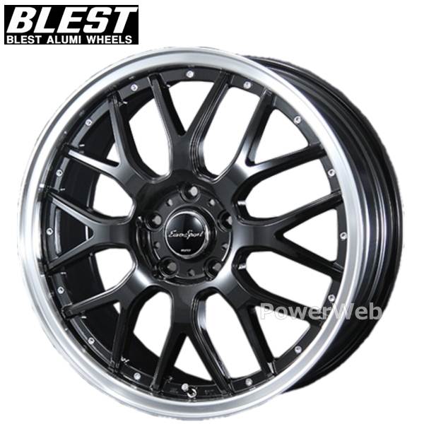 [ホイールのみ単品4本セット] BLEST / EuroSport Type 815 (GBK) 18インチ×7.0J PCD：114.3 穴数：5 インセット：48