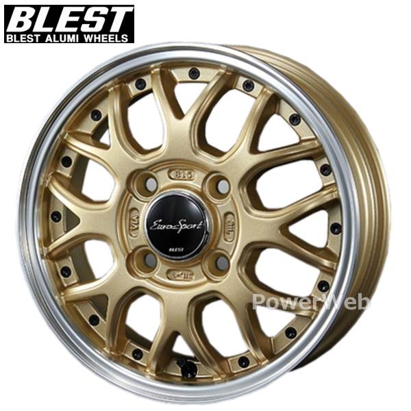 [ホイールのみ単品4本セット] BLEST / EuroSport Type 815 (SGG) 12インチ×4.0J PCD：100 穴数：4 インセット：43