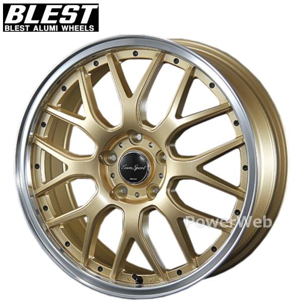 [ホイールのみ単品4本セット] BLEST / EuroSport Type 815 (SGG) 18インチ×7.0J PCD：114.3 穴数：5 インセット：53