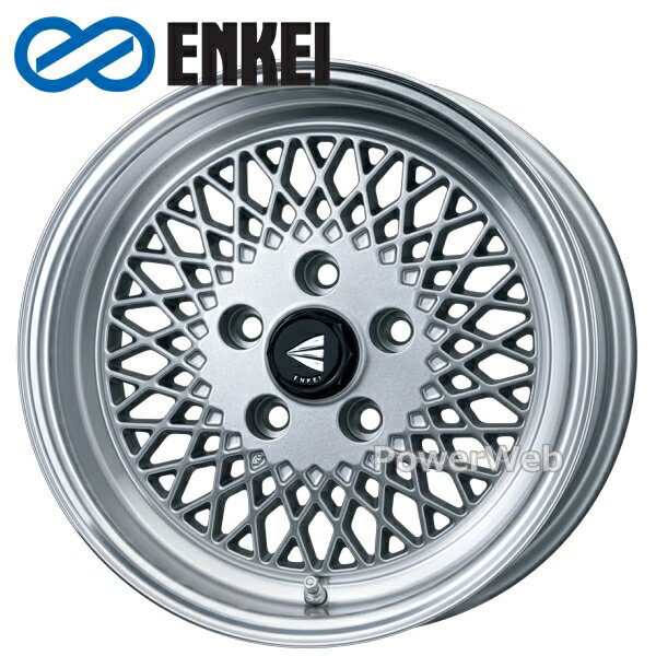 エンケイ メッシュ ENKEI 【美品 メッシュ系】ENKEI MESH4 NEO 16in 7J+35 PCD100 1