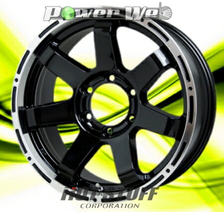 [ホイール1本(単品)] HOT STUFF / MAD CROSS MC76 (B/RP) 16インチ×5.5J PCD：139.7 穴数：5 インセット：22
