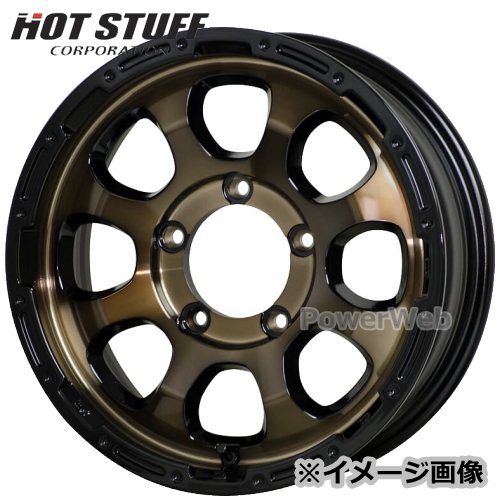 [ホイールのみ単品4本セット] HOT STUFF / MAD CROSS GRACE (BRC/BK) 16インチ×5.5J PCD：139.7 穴数：5 インセット：20