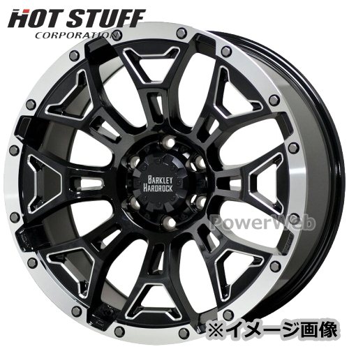 [ホイールのみ単品4本セット] HOT STUFF / BARKLEY HARDROCK ELBERT (BSM/P) 17インチ×8.0J PCD：139.7 穴数：6 インセット：20