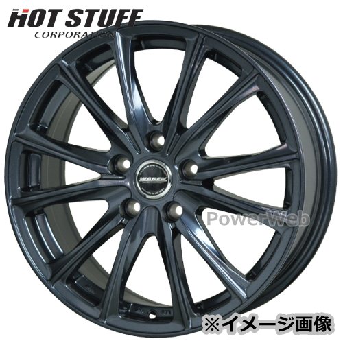 [ホイールのみ単品4本セット] HOT STUFF / WAREN W05 (GM) 17インチ×7.0J PCD：114.3 穴数：5 インセット：37 トヨタ平面ナット専用
