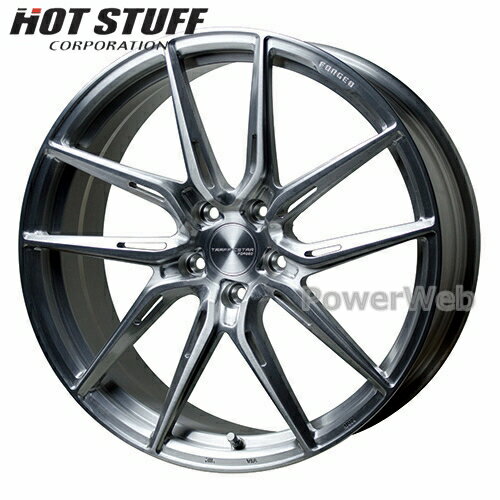 [�ۥ�����1��(ñ��)] TRAFFICSTAR FORGED TSF-02 19�������8.0J PCD��114.3 �����5 ���󥻥åȡ�35 �֥�å���� (BRS) HOT STUFF