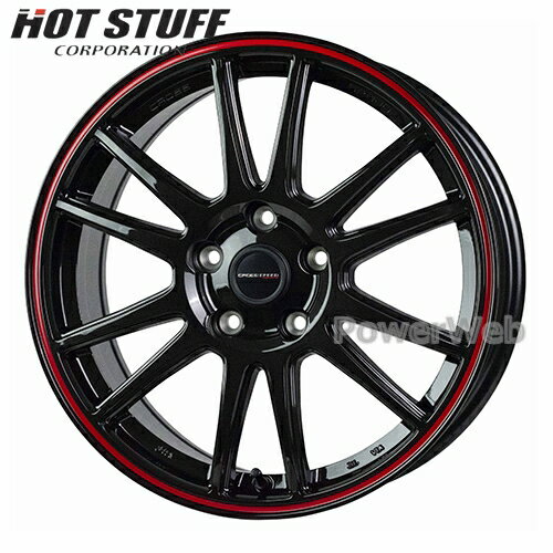 [ホイールのみ単品4本セット] CROSS SPEED HYPER EDITION CR6 17インチ×7.0J PCD：114.3 穴数：5 インセット：48 グロスガンメタ＆レッドライン (GGM/R) HOT STUFF