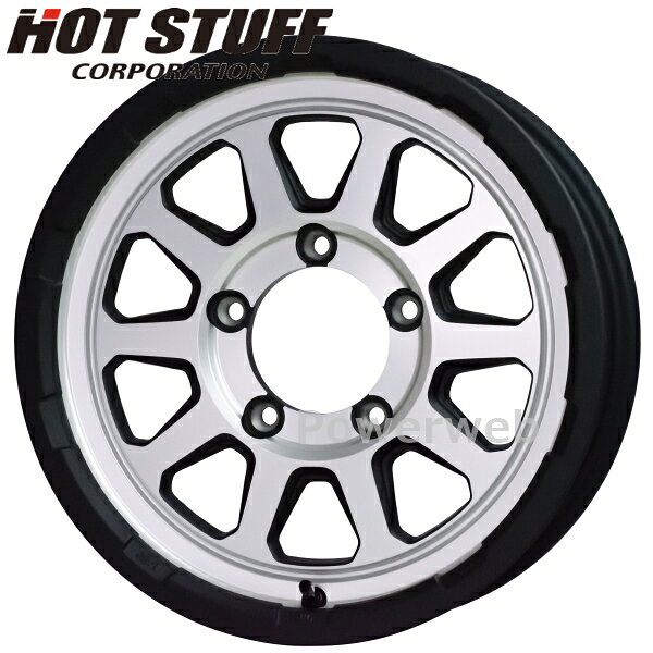 [ホイールのみ単品4本セット] MAD CROSS RANGER 16インチ×5.5J PCD：139.7 穴数：5 インセット：20 マットシルバー マッド クロス レンジャー HOT STUFF