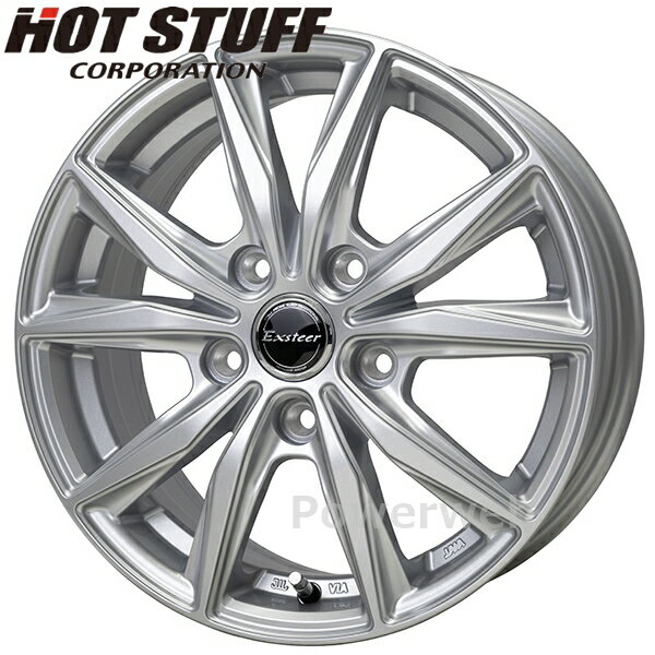 [ホイールのみ単品4本セット] Exsteer ST 16インチ×6.0J PCD：114.3 穴数：5 インセット：50 シルバー (S) エクスター S-T HOT STUFF (ホットスタッフ)